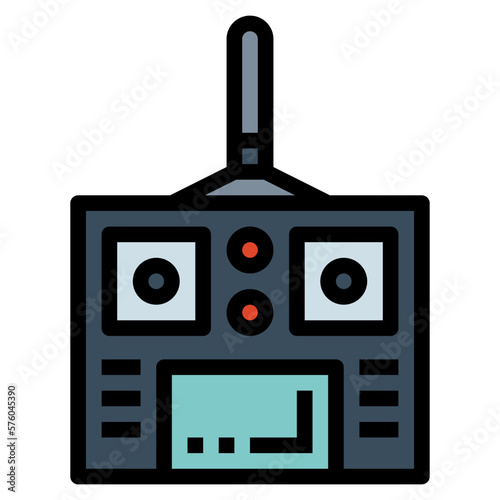 controller filled outline icon style