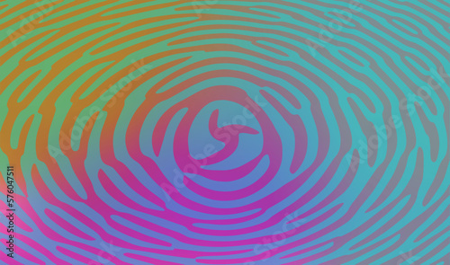 Colorful abstract fingerprint shape pattern background