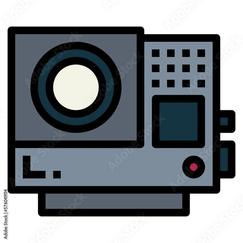 gopro filled outline icon style