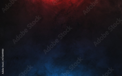 Background of deep space nebulae in red and blue starlight. Science fiction. Elements of this image furnished by NASA