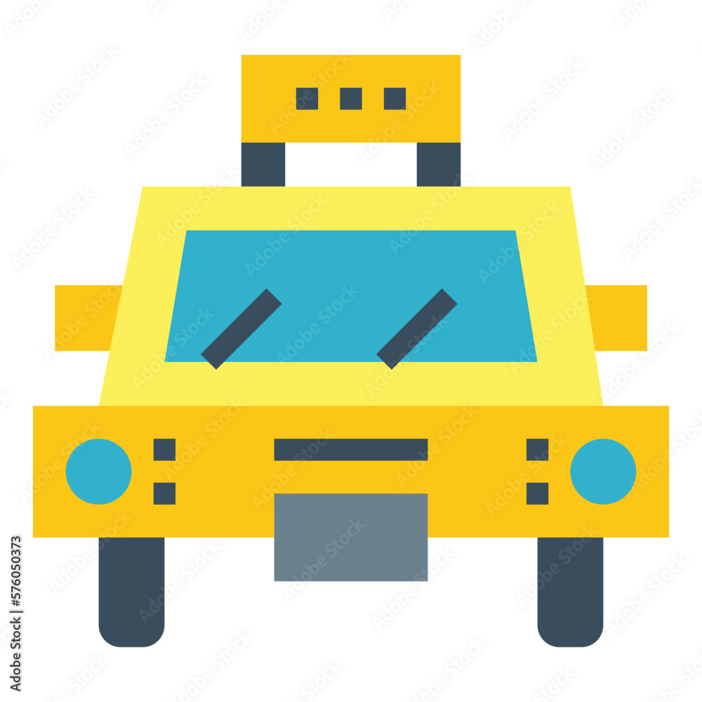 taxi flat icon style taxi flat icon style