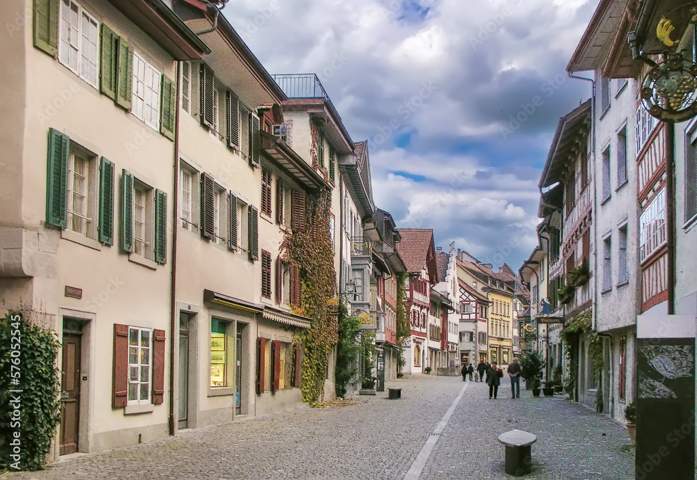 Street in Stein am Rhein, Switzerland