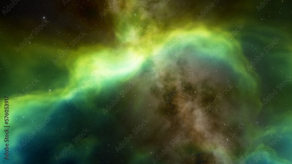 nebula gas cloud in deep outer space
