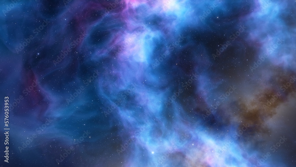 nebula gas cloud in deep outer space
