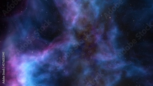 nebula gas cloud in deep outer space 