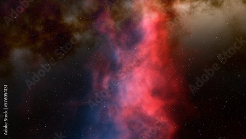 nebula gas cloud in deep outer space 