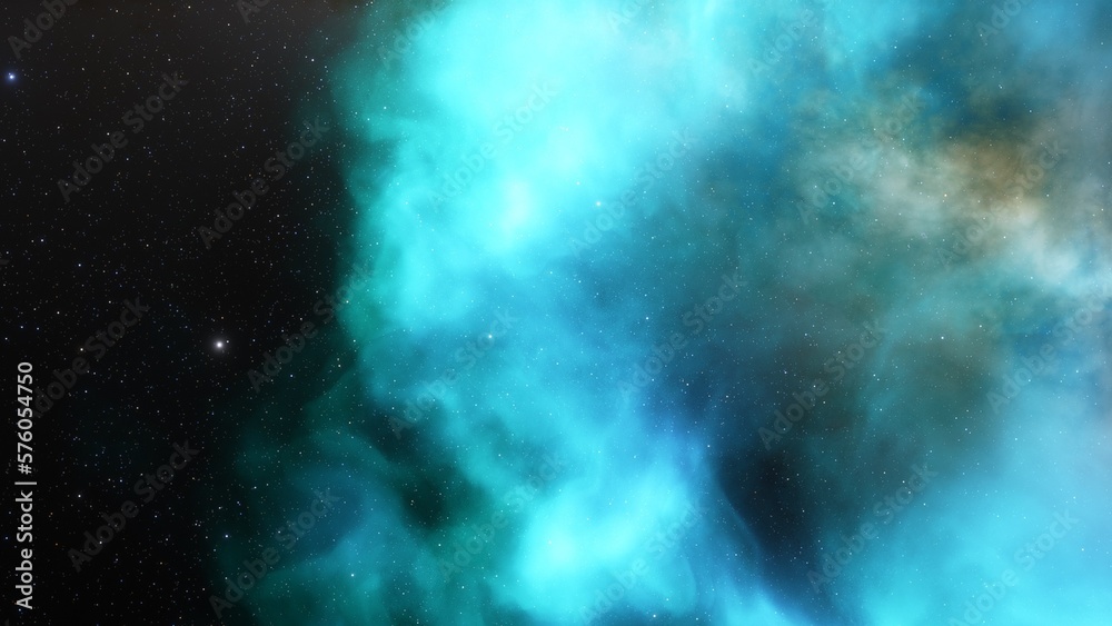 Fototapeta premium Universe filled with stars, nebula and galaxy 