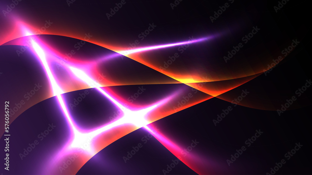 Obraz premium Abstract background light curved lines vector illustration.