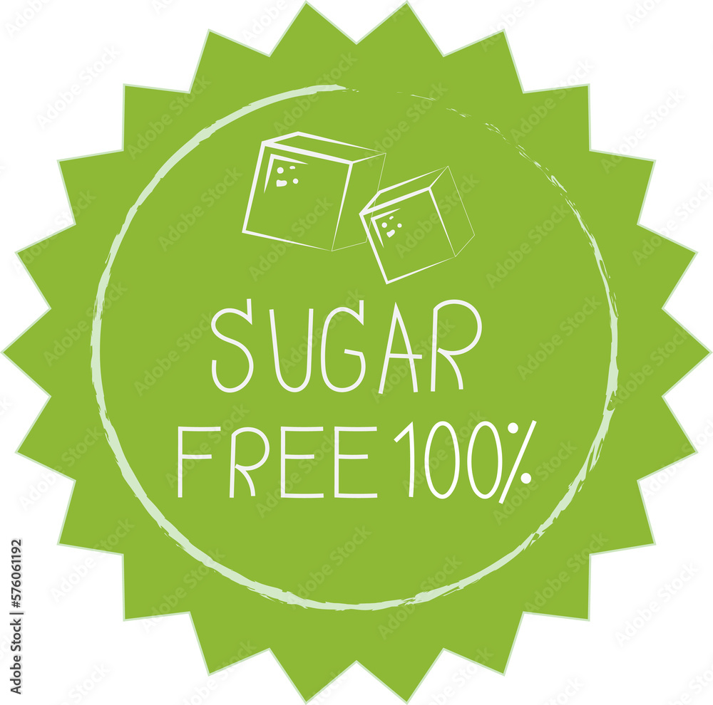 Sugar free label elements collection. Sugar free label elements collection.