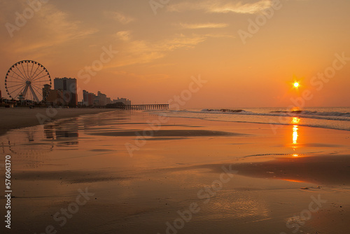 Sunrise on Myrtle Beach on the Grand Strad of South Carolina