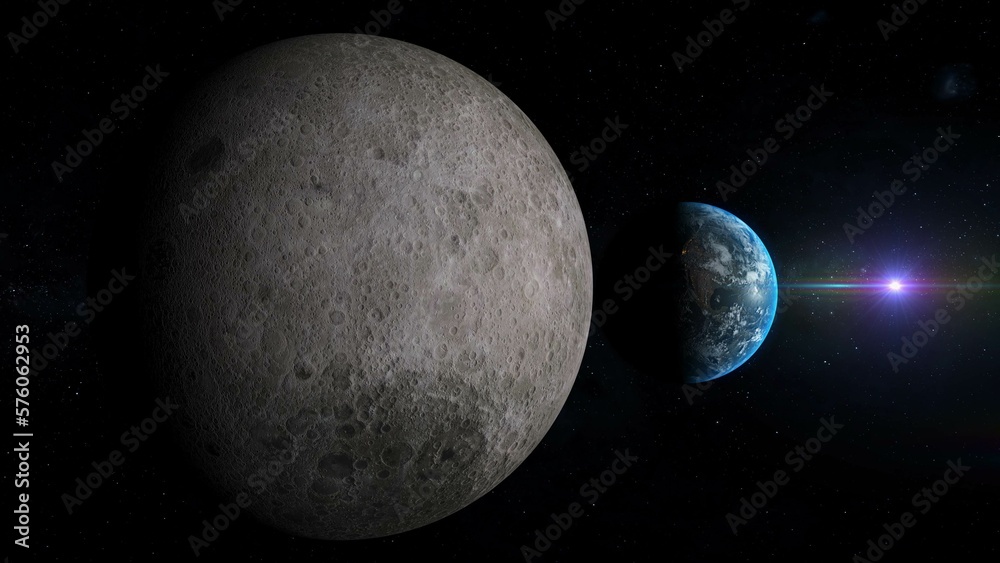 earth rises from the dark side of the moon , spring equinox earth rises from the dark side of the moon , spring equinox