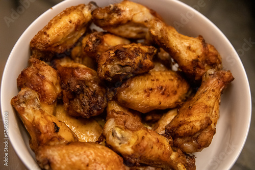 Air Fried Wings in a bowl