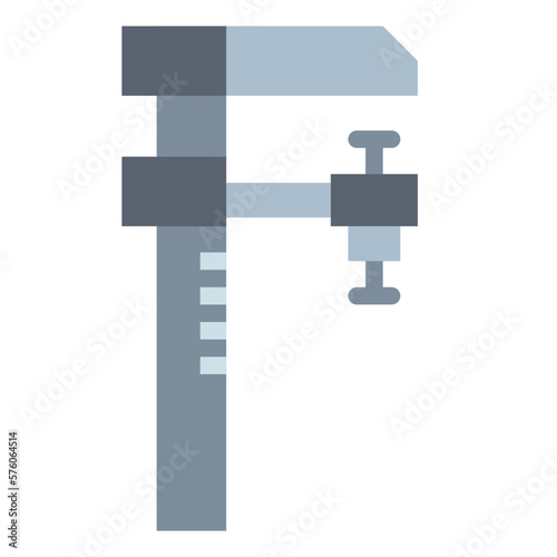 clamp flat icon style