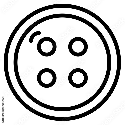 Plastic Buttons line icon style