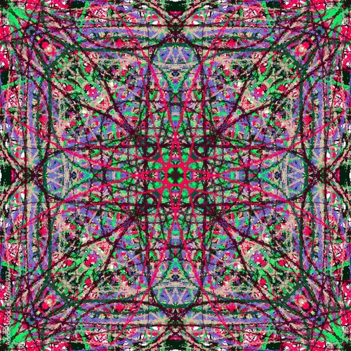 Dekoracyjne, kolorowe tło, adamaszek. rozeta.