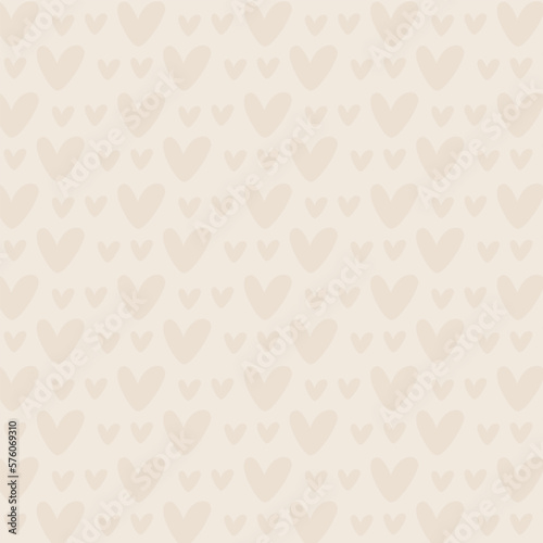 Seamless pattern with hearts illustration