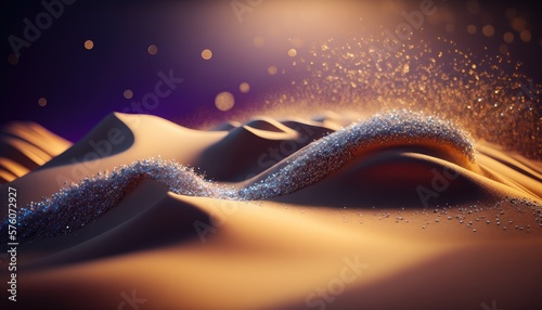 Abstract sands glitter background - generative ai