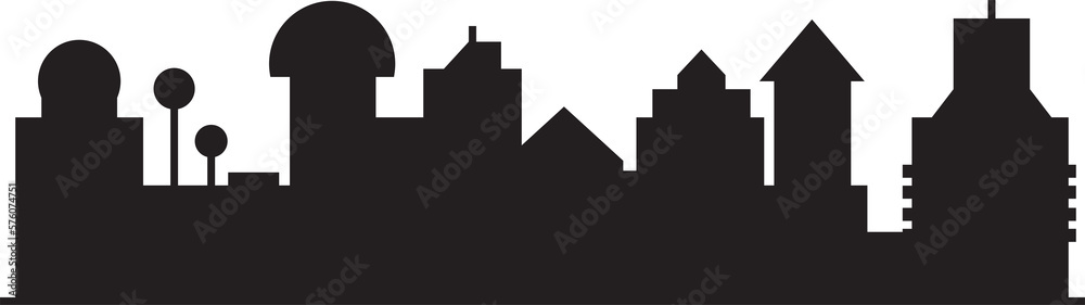 city skyline silhouette illustration