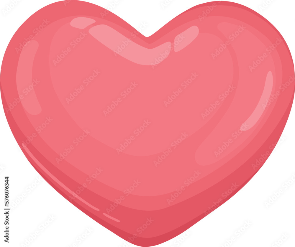 3d realistic cartoon vector gold red heart icon. Document symbol 3d realistic cartoon vector gold red heart icon. Document symbol