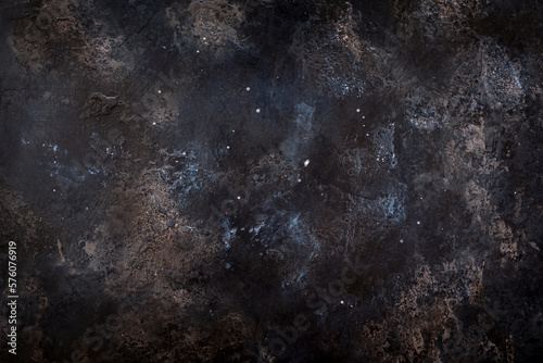 Beautiful abstract texture background made of dark concrete © SKfoto