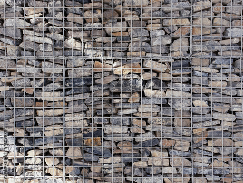 Gabion Rock Retaining wall used in Landscape Architecture and Building Design
