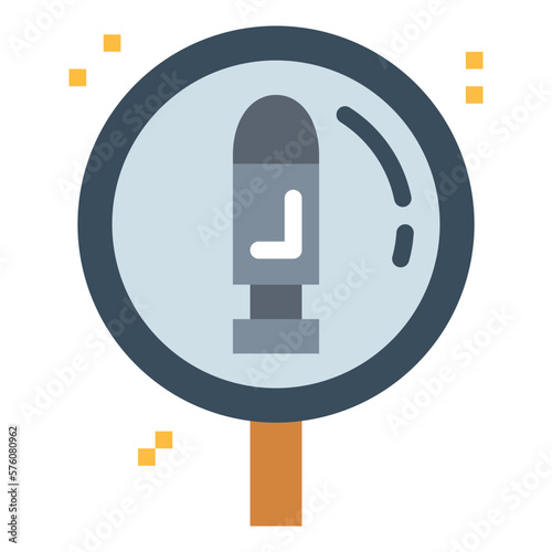 evidence flat icon style