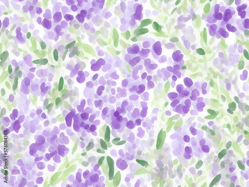 Seamless flower pattern created with generative ai technology © LikotoArtworks