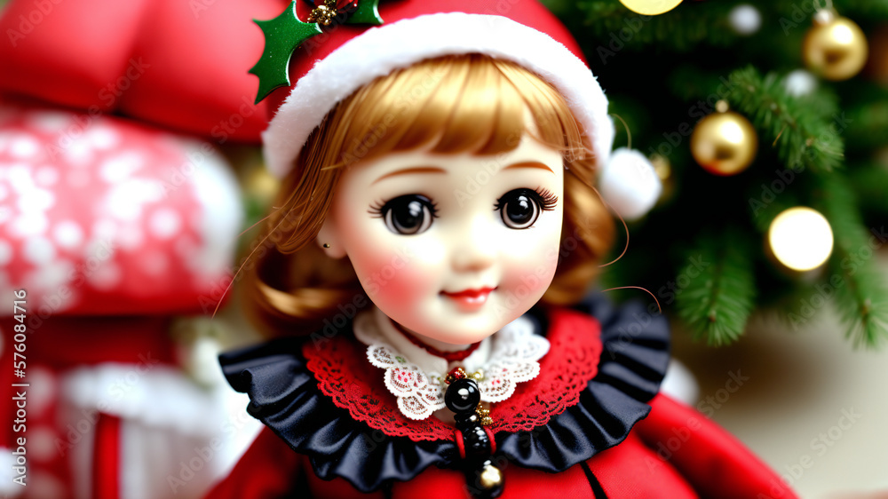 Lindas Muñecas Navideñas, IA Generativa Lindas Muñecas Navideñas, IA Generativa