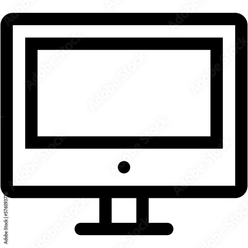 Computer Monitor Line Icon