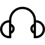 Dj Headphones Line Icon