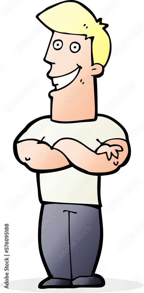 cartoon grinning man cartoon grinning man