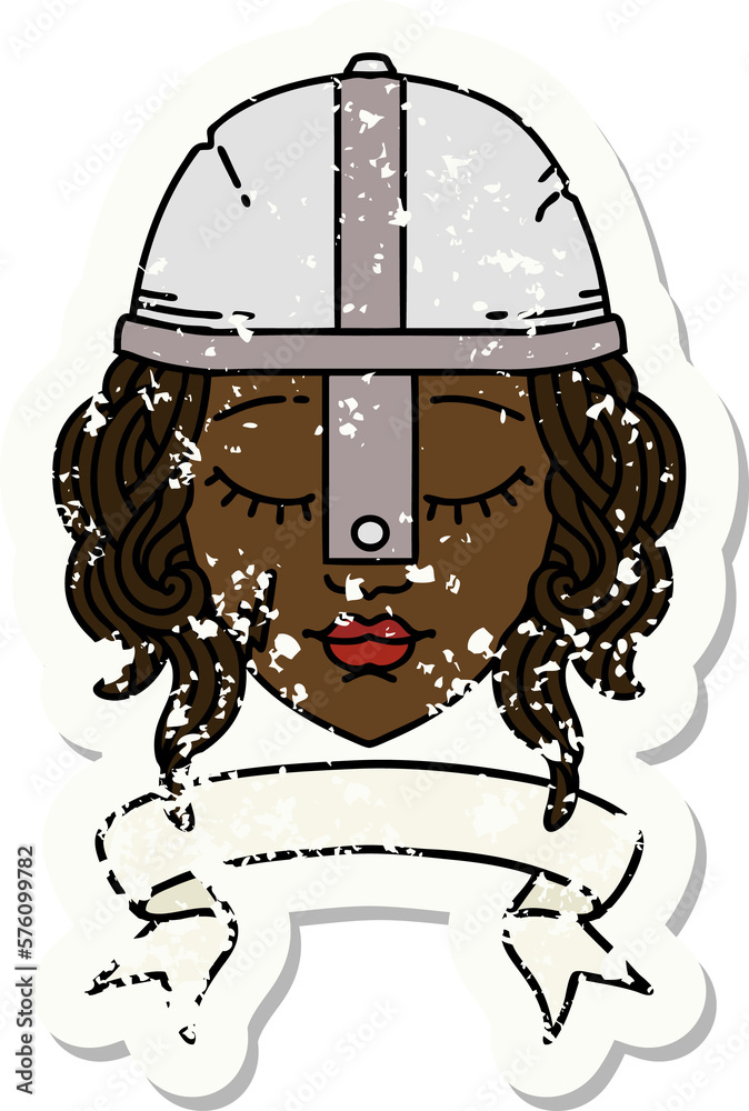 human fighter character with scroll banner illustration human fighter character with scroll banner illustration