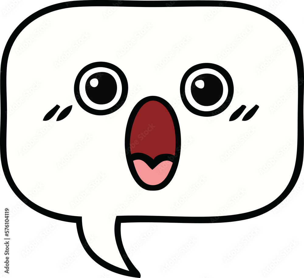cute cartoon speech bubble cute cartoon speech bubble