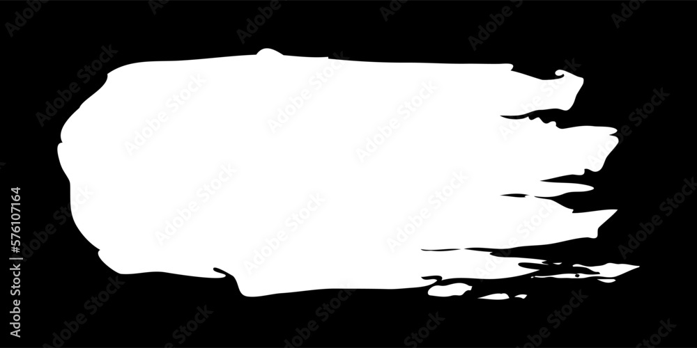Rectangular banner hand painted with chalk on black Rectangular banner hand painted with chalk on black