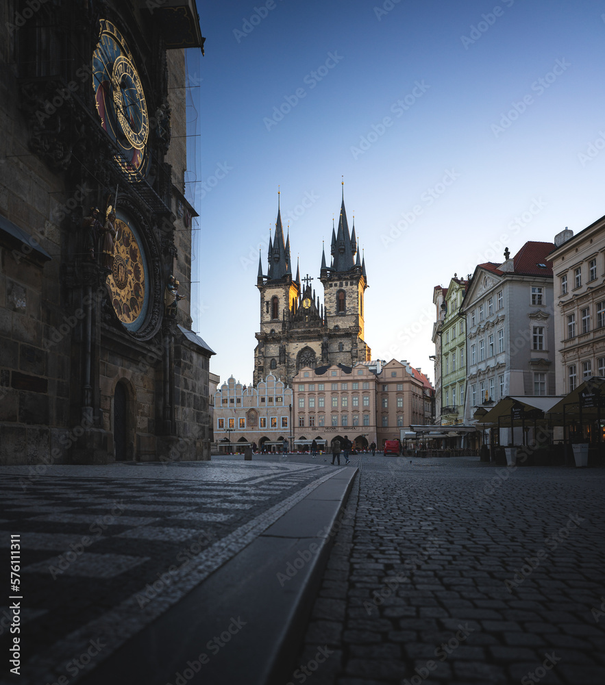 Astronomical Clock in the old town of Prague, Czech Republic