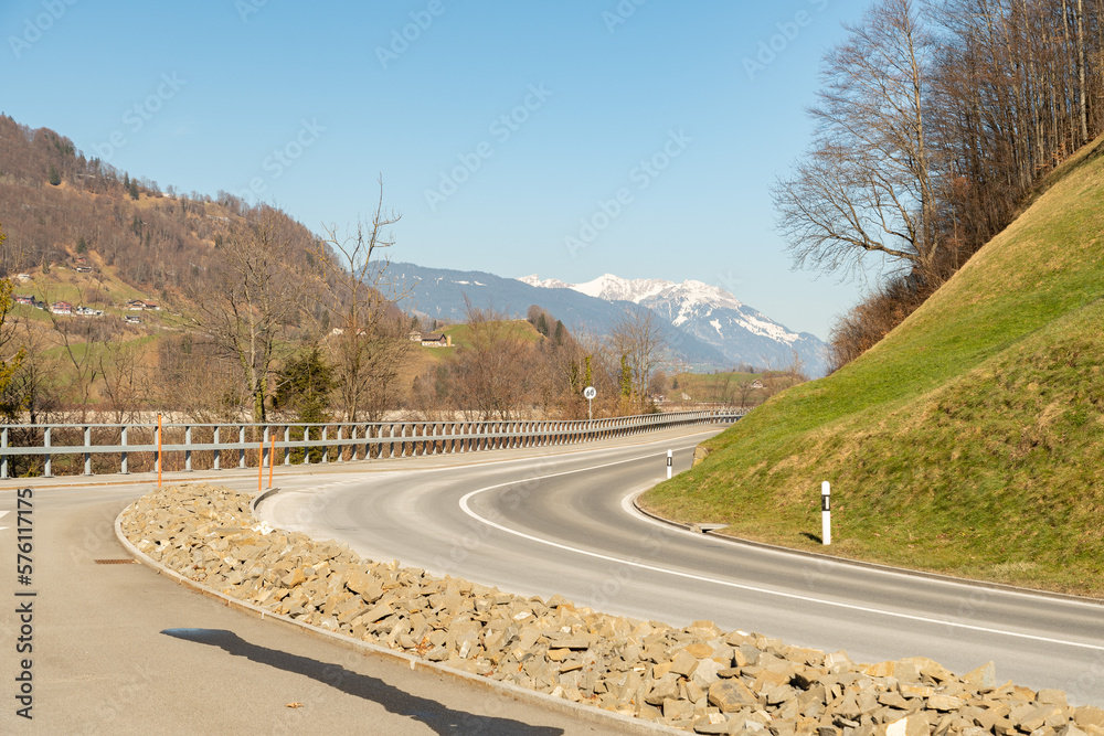 Road trip in Lungern in Switzerland