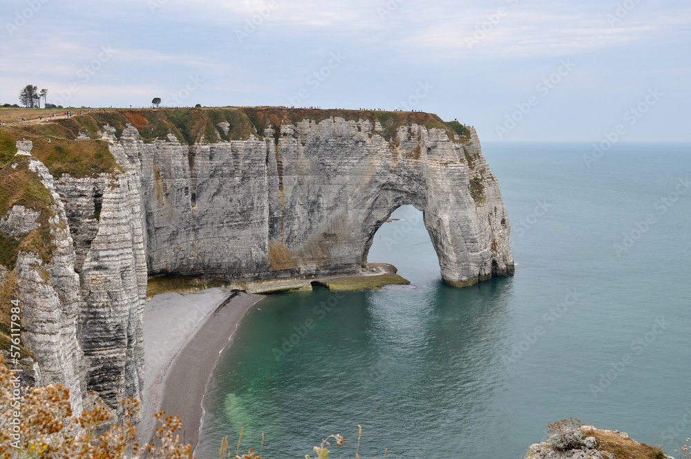 Cliffs of Etretat in Normandy, France
