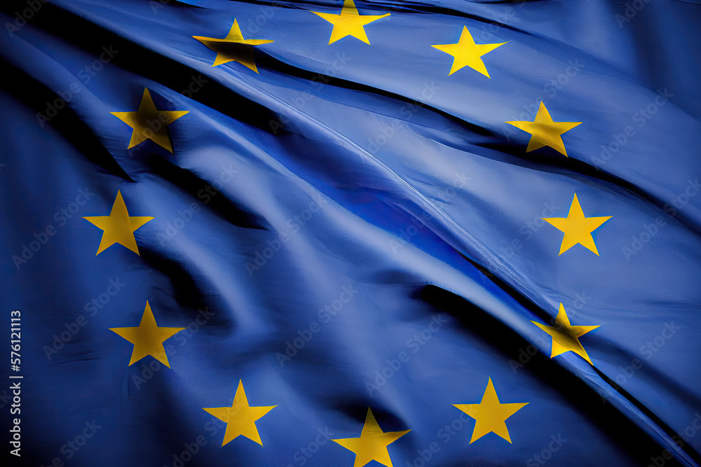 european union flag created with Generative AI technology european union flag created with Generative AI technology