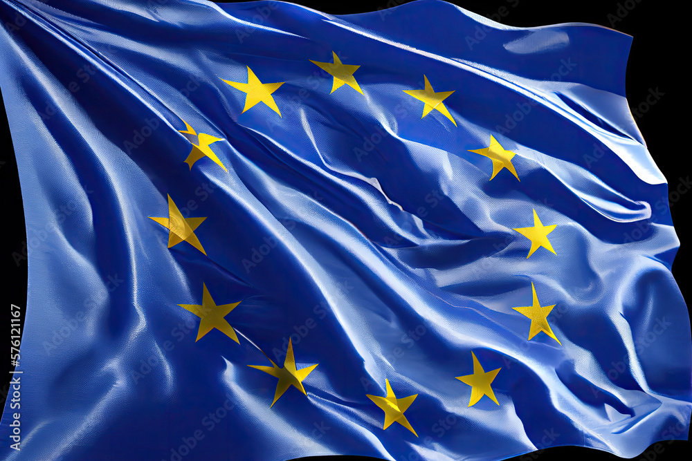 european union flag created with Generative AI technology european union flag created with Generative AI technology