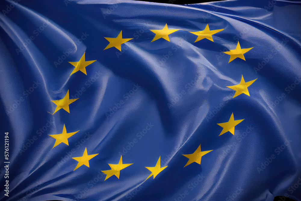 european union flag created with Generative AI technology european union flag created with Generative AI technology