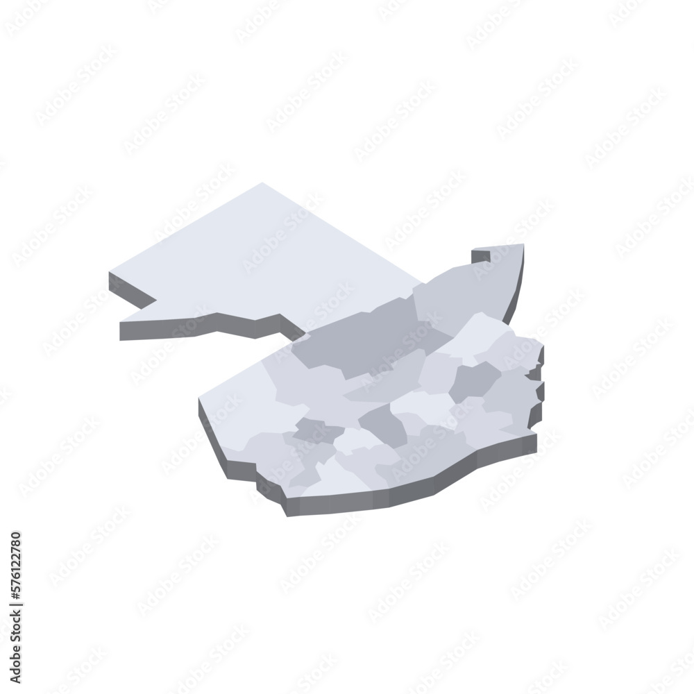 Guatemala Political Map Of Administrative Divisions Departments D