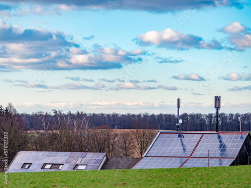Solar Anlage auf dem Dach