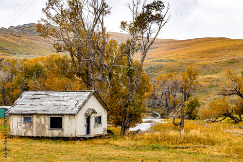 Ghost Town of Beazer in Cardston County, Alberta, Canada photo