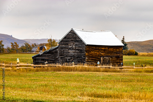 Ghost Town of Beazer in Cardston County, Alberta, Canada photo