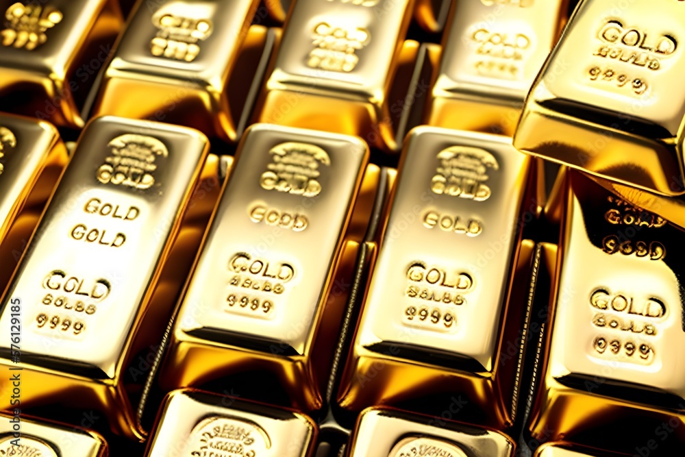 Gold Bars and Ingots made with Generative AI Gold Bars and Ingots made with Generative AI