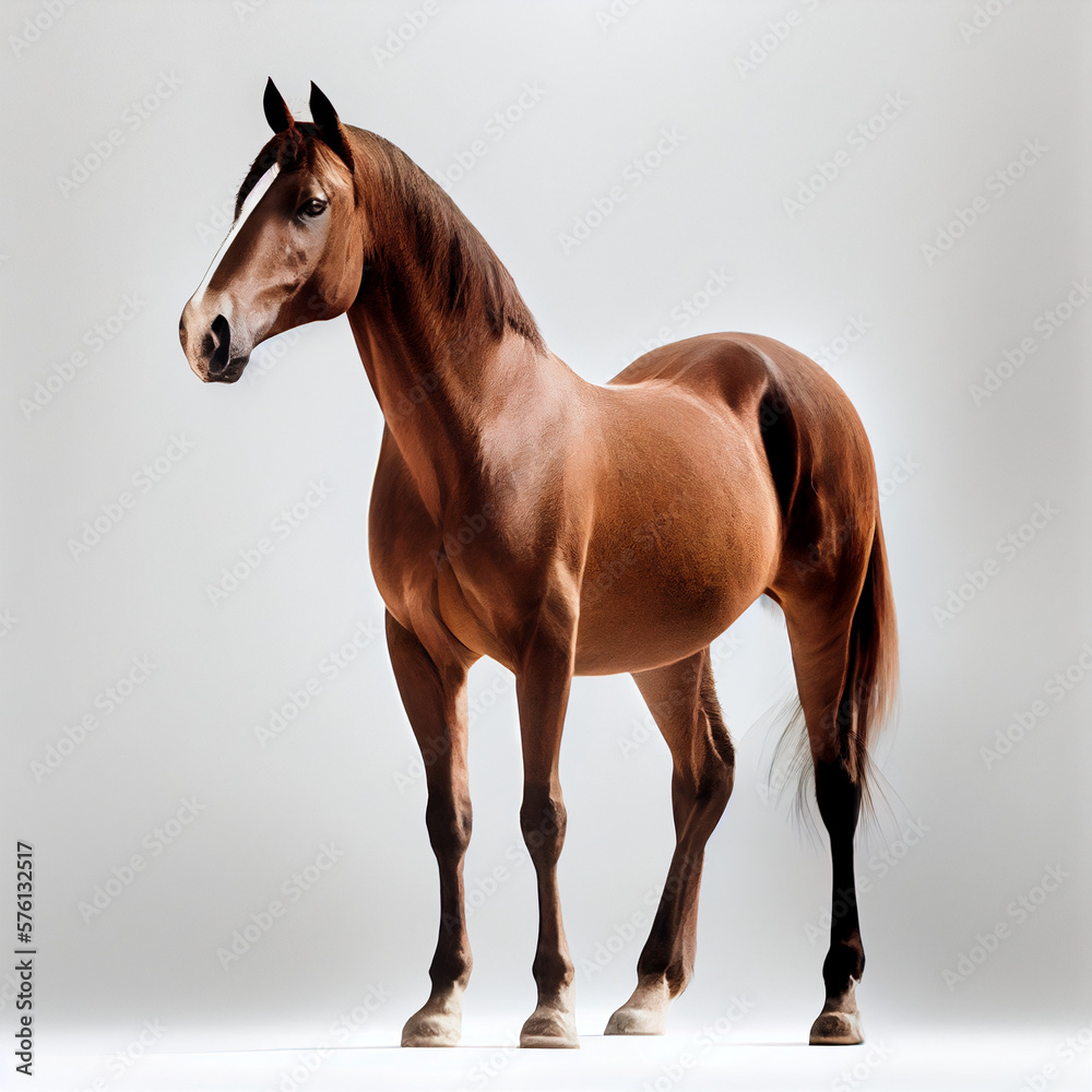 Obraz premium horse isolated on white background