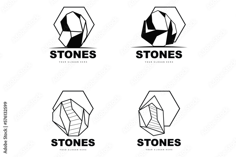 Stone Logo, Vector Stone Modern With Geometry Line Style, Design For Aesthetic Decoration, Brand Modern Product, Simple Icon Abstract Aesthetic Geometry Line Stone Logo, Vector Stone Modern With Geometry Line Style, Design For Aesthetic Decoration, Brand Modern Product, Simple Icon Abstract Aesthetic Geometry Line
