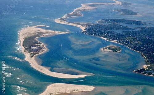 Chatham, Cape Cod Aerial with Outer Beach photo