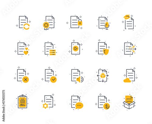 File icons color set