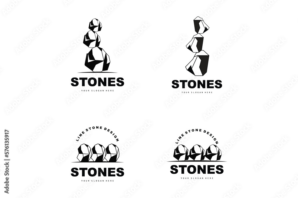 Stone Logo, Vector Stone Modern With Geometry Line Style, Design For Aesthetic Decoration, Brand Modern Product, Simple Icon Abstract Aesthetic Geometry Line Stone Logo, Vector Stone Modern With Geometry Line Style, Design For Aesthetic Decoration, Brand Modern Product, Simple Icon Abstract Aesthetic Geometry Line